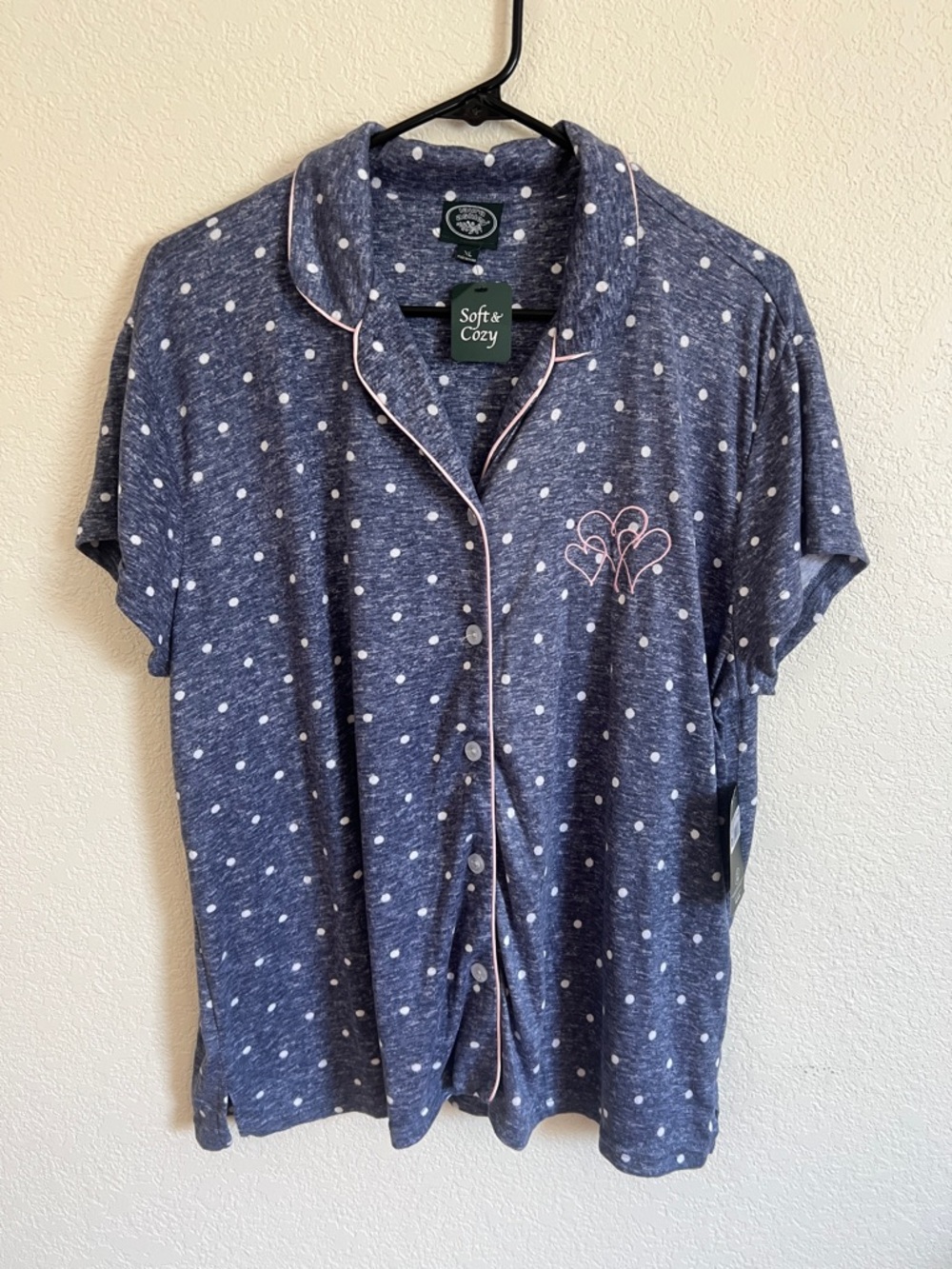 Laura Ashley Soft and Cozy Pajama Top